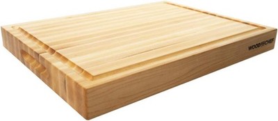 Medium Wood Cutting Board from Canadian Maple A Reversible Butcher Block That