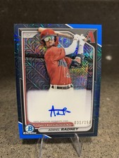 2024 Bowman Chrome Prospect Adriel Radney Auto MEGA BOX BLUE /150 RC