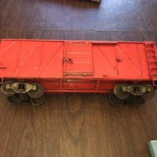 Vintage Original 1920s Buddy L Outdoor Railroad Box Car