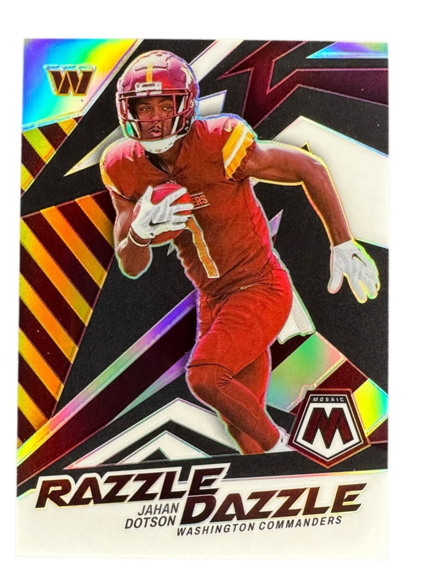 2022 Panini Mosaic Razzle Dazzle Jahan Dotson Commanders #RD-29 CASE HIT SSP