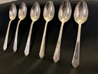 Antique 1921 William and Mary Treasure By Lunt Six (6) Non Monogrammed Spoons