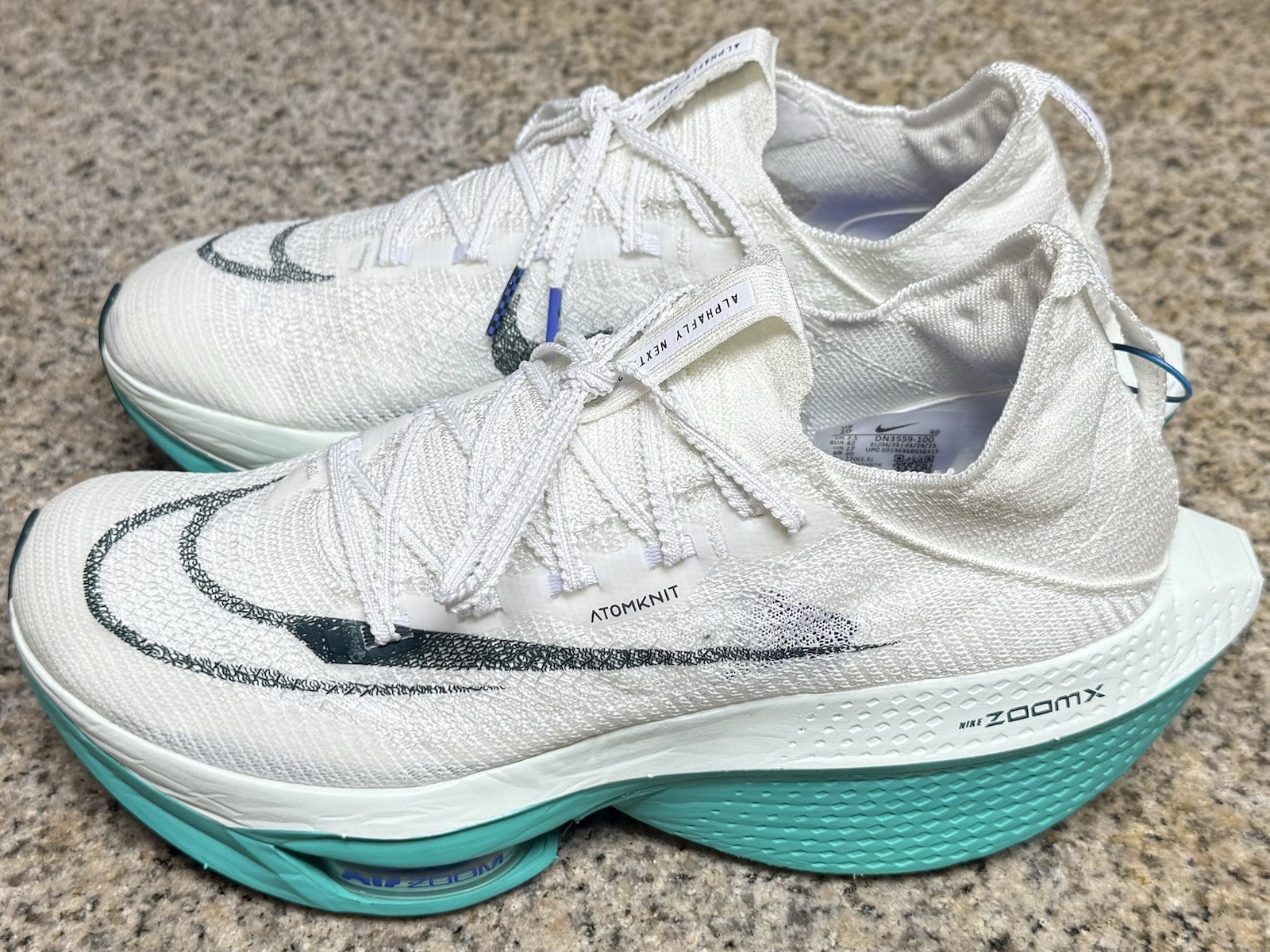 Nike Air Zoom AlphaFly Nextpercent 2 - White/ Jade (DN3559-100) - 10.0 Women/ 8.5 Men image 5