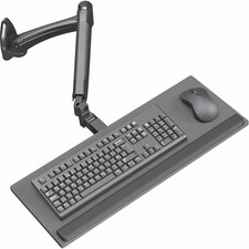 VIVO Pneumatic Keyboard  Mouse Platform Wall Mount, Keyboard Tray Arm