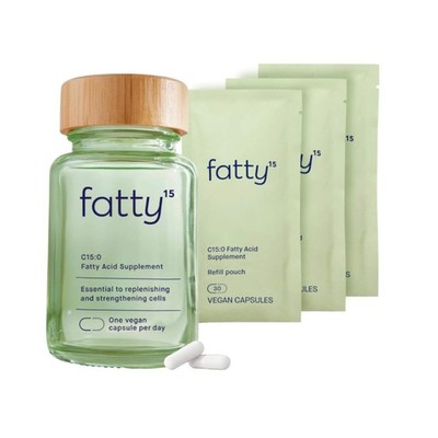 Fatty15 Pure C15:0 Pentadecanoic Acid Supplement - Gut & Liver Health - 90 CT