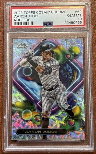 2023 Topps Cosmic Chrome Aaron Judge Nucleus Refractor SP PSA 10 Yankees!