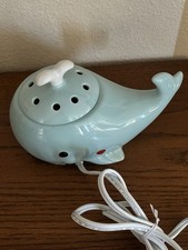 Scentsy Whale Ocean Blue Electric Wax Warmer With Lid Nautical Beach Retired