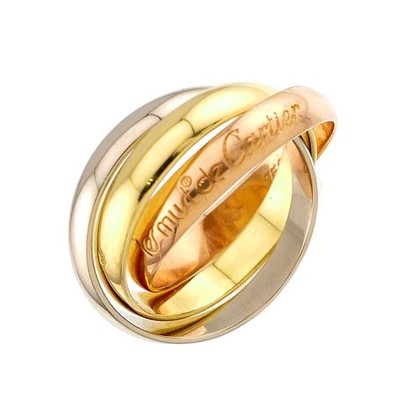 Cartier Trinity Ring 18K YG WG PG 750 Größe50 5,25 (US) 90327531