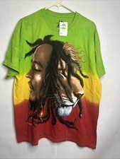 Vintage 2005 Bob Marley Lion Tie Dye shirt tagged XL reggae Jamaica fashion JAH