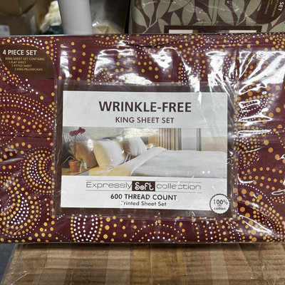 KING SHEET SET 600 CT 100% COTTON RETAL 259.00  EXPRESSLY SOFT close out deal