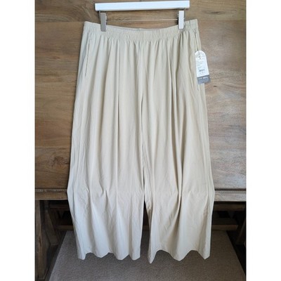 NWT Vuori Villa Vibes Wide Leg Pants Womens XL Dark Porcelain Performance VW4419