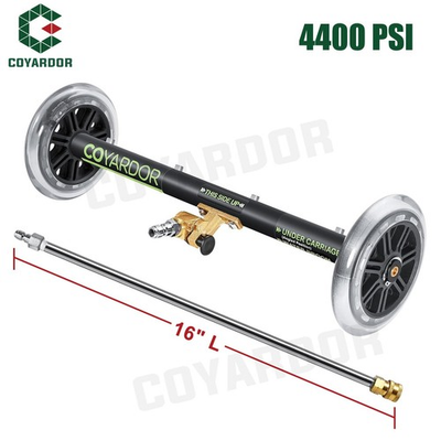 #ad COYARDOR 4400 PSI Pressure Washer Undercarriage Cleaner 16quot; Water Broom Wand $46.89