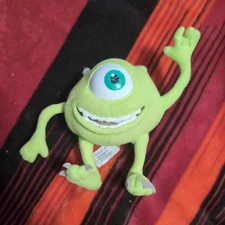 2001 Hasbro Disney Pixar Monsters Inc Mike Wazowski 5.5” Posable Plush Toy