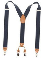 Timiot Men s Y-Back 4 Metal Clip Elastic Wide Suspenders Perfect For Charcoal