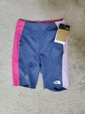 NWT The North Face Girl's Never Stop Purple  Pink Bike Short Size XLarge