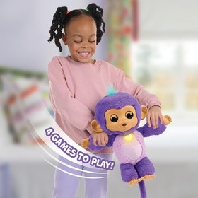 Large Fingerlings Care &lsquo;n&rsquo; Cuddles Interactive Baby Monkey SUNNY 150+ Sounds NEW