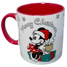 DISNEY Minnie Mouse Christmas Coffee Cup Mug 16 oz ZRIKE Brands