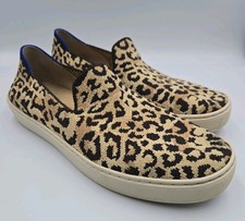 Rothy's The Sneaker Camo Leopard Cat Women's Size 8 Slip Ons
