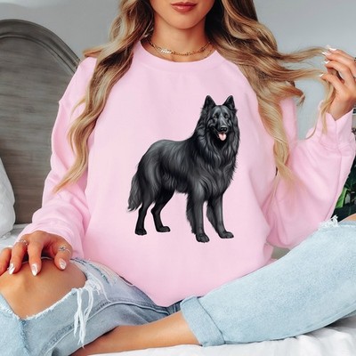 Belgischer Schäferhund Tier Damen Sweatshirt Realistisch Hund Pullover