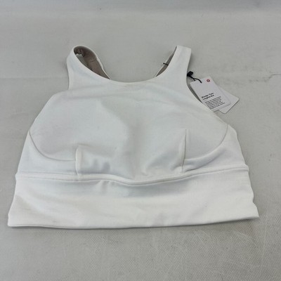 Lululemon Wunder Train Long-Line BH in Weiß Gr. US 6 UK 10