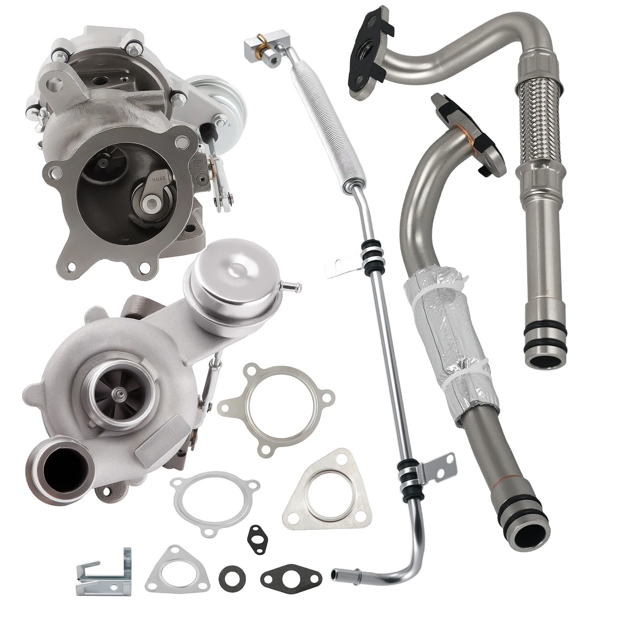 Twin Turbo w/ Oil Line Kit For Ford Explorer Flex Lincoln MKT 3.5L