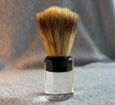 Every Ready Shaving Brush 1CS Black Clear Lucite Badger Bristle Sterilize USA