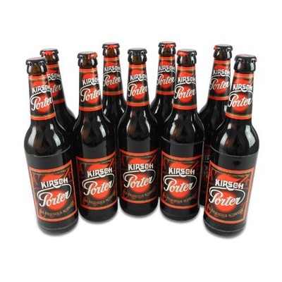 (3,98 /1l) Lausitzer Kirsch Porter (Kirschbier / 9 Flaschen à 0,5 l / 4,2% vol.)