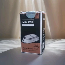 Newbealer Travel Mini Iron with Dual Voltage 120V/220V Lightweight Open Box!! 