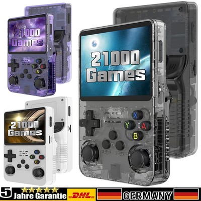 128GB 3.5Zoll R36S Retro Handheld Videospiel Konsole 21000 Spiele vorinstalliert