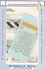 Microscale Decal N #60-567 Canadian National Diesels (1961-1992) NOS SEALED