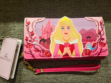 Loungefly Disney Sleeping Beauty Princess Aurora Pink Large Wristlet Wallet
