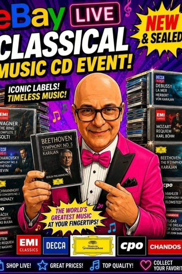 Classical New Sealed CD Auction Big Labels Composers Conductors No Reserve!