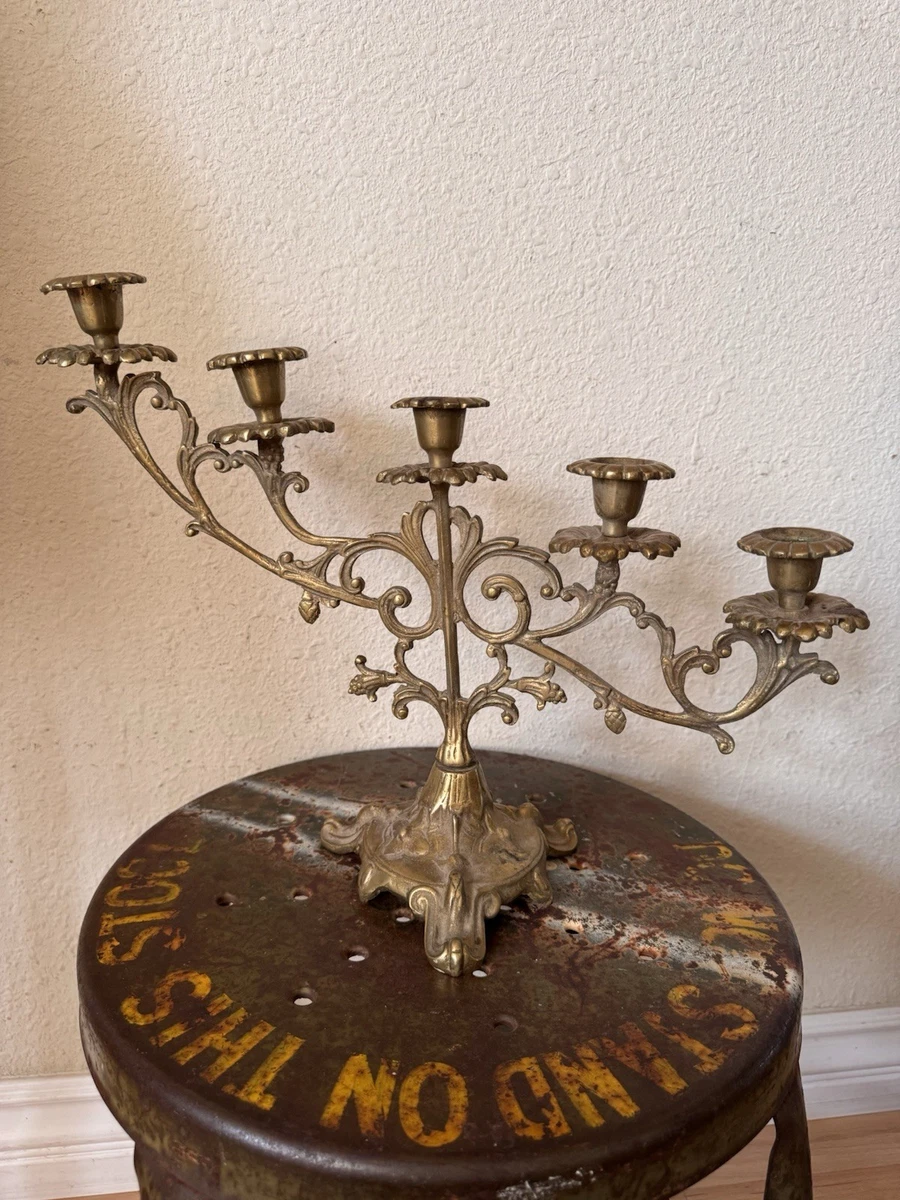 Paire De Chandeliers Vintage En Acier Inoxydable - Style Moderne - Argent