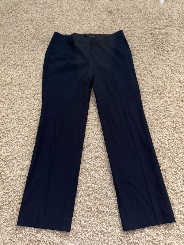 $129 Ann Taylor Navy Women's Business Pants Size 8P (Petite) EXCELLENT COND.