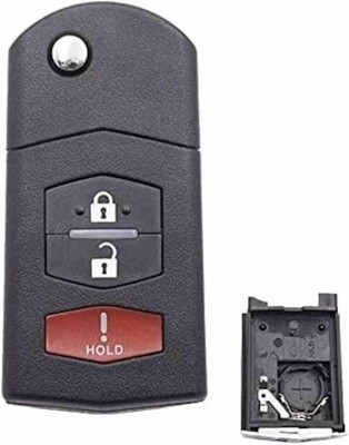 Folding Flip Car Key Shell Fit for 2 3 5 6 RX8 MX5 Uncut Blade Key Model: 2+1B