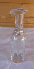 Vintage Antik Geschliffen Glas S&auml;ule Gew&uuml;rz Dekanter Cayennepfeffer H&ouml;he 6,2"