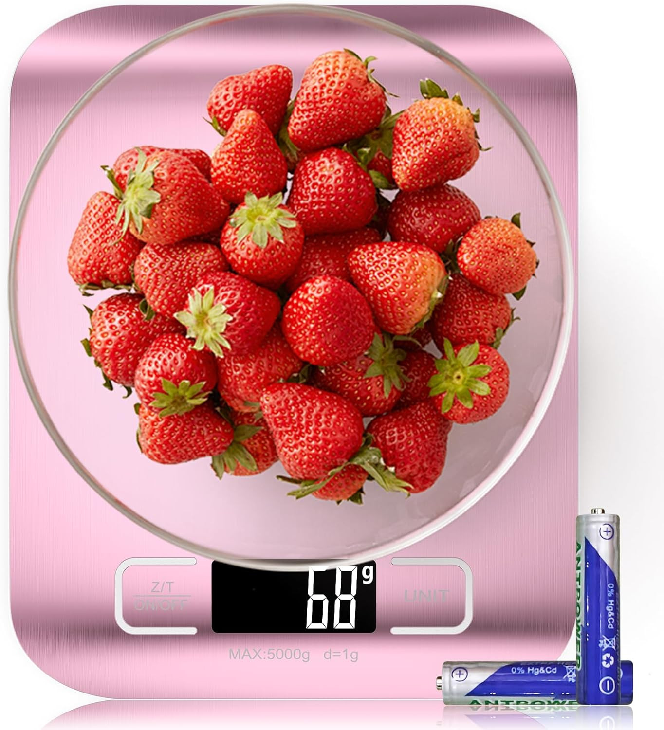 Pèse-personne de cuisine électronique en acier inoxydable avec écran LCD haute précision