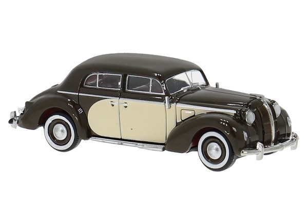 Brekina 20458 Opel Admiral, Braun/Hellbeige, Bj.1938, 1:87, Neu - Modellauto-image