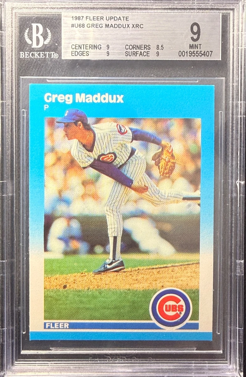 Fleer Greg Maddux Chicago Cubs Baseball Sports Trading Cards