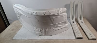 Volvo Truck 85145047 Right Bumper without Fog Lights Painted Glacier White After
