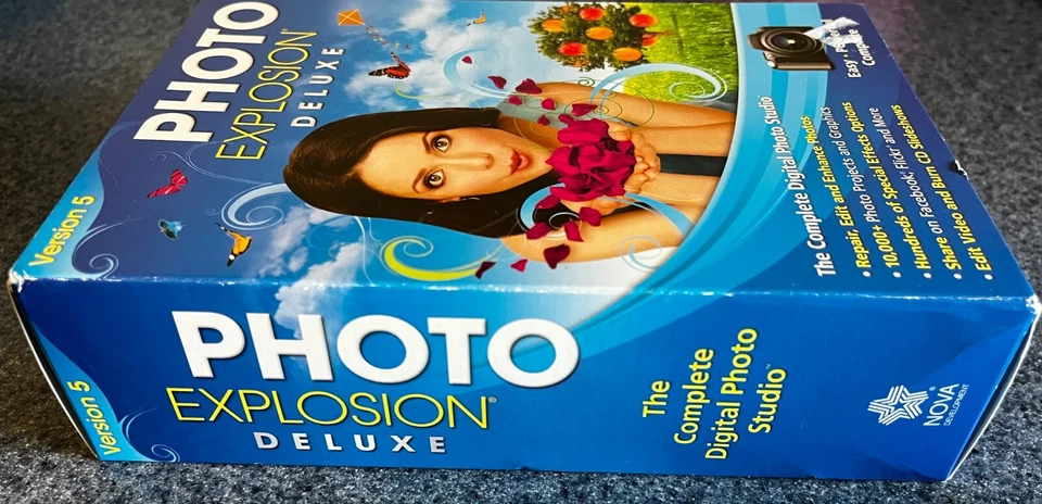 PHOTO EXPLOSION DELUXE VERSION 5 WINDOWS XP7 8 or 10 PHOTO EDITING SOFTWARE NEW - Image 2 of 4