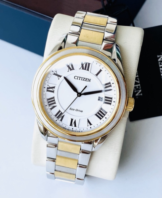 【ao*】 Citizen Arezzo Dual AW1694-50A Tone Eco-Drive Sapphire Crystal
