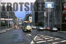 35mm Slide BELGIUM Brussels Bruxelles Tram Strassenbahn 7768 1988 Orig Belgian