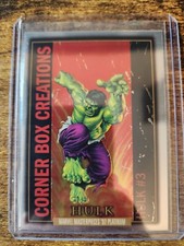 2024 Marvel Masterpieces '92 Platinum Hulk Corner Box Creations #CB-1