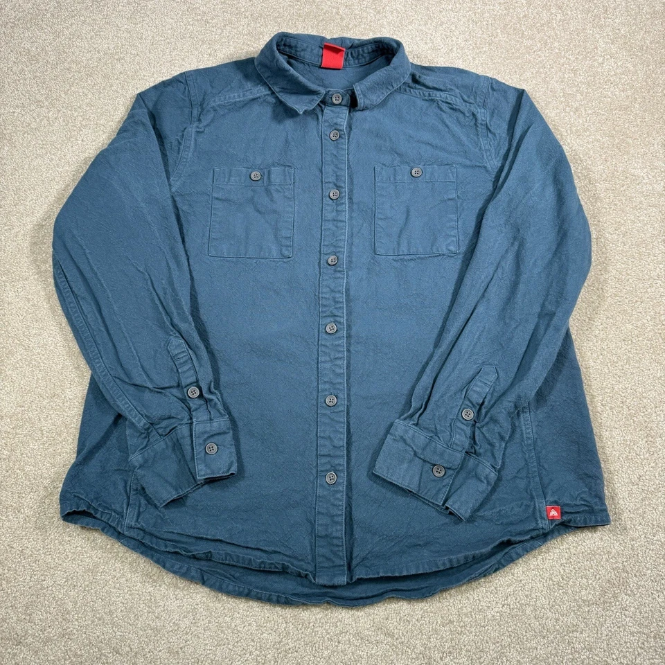 Eastern Mountain Sports Shirt Women XL Blue Button Down EMS Hike Outdoors - Image 2 of 4