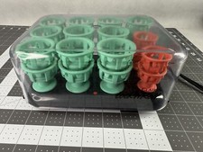 Vintage Clairol Lock N Roll Hot Rollers Curlers Pageants 24 Spoolies BT-1