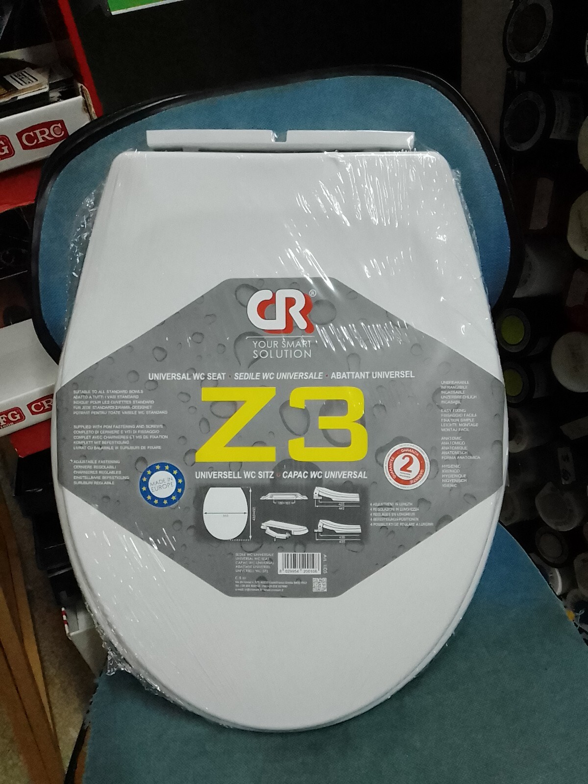 Sedile termoplastico z3 universale bianco  Cr