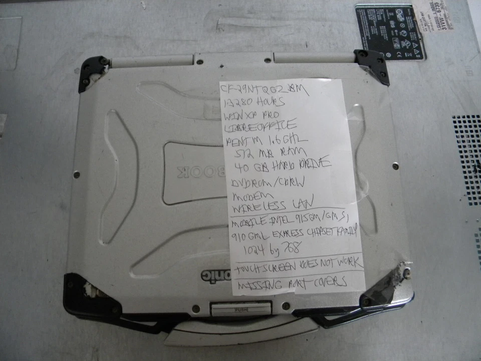 Panasonic Toughbook CF-29 13,3 pulgadas (40 GB, Intel Pentium M, 1,6 GHz, 512 MB) LTQGZBM Foto 2 de 4