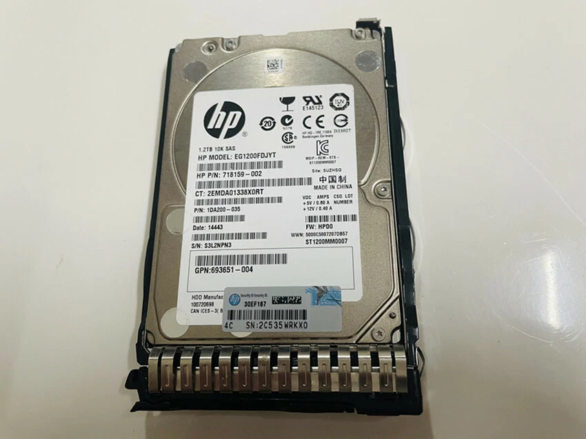 718162-B21 HP 1.2TB 6G SAS 10K 2.5in DP ENT SC HDD 718159-002 718292-001 - Image 3 of 4