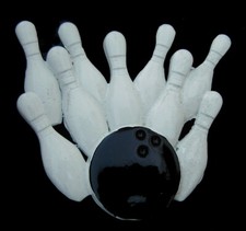 STRIKE BOWLING BELT BUCKLE MOBTOWN US MADE NEW