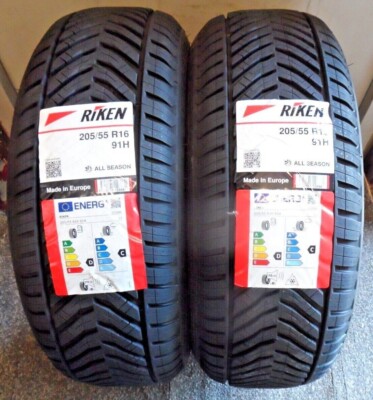 205 55 16 Riken All Season 205/55/16 20555R16 (2 Tyres) Michelin Budget ...
